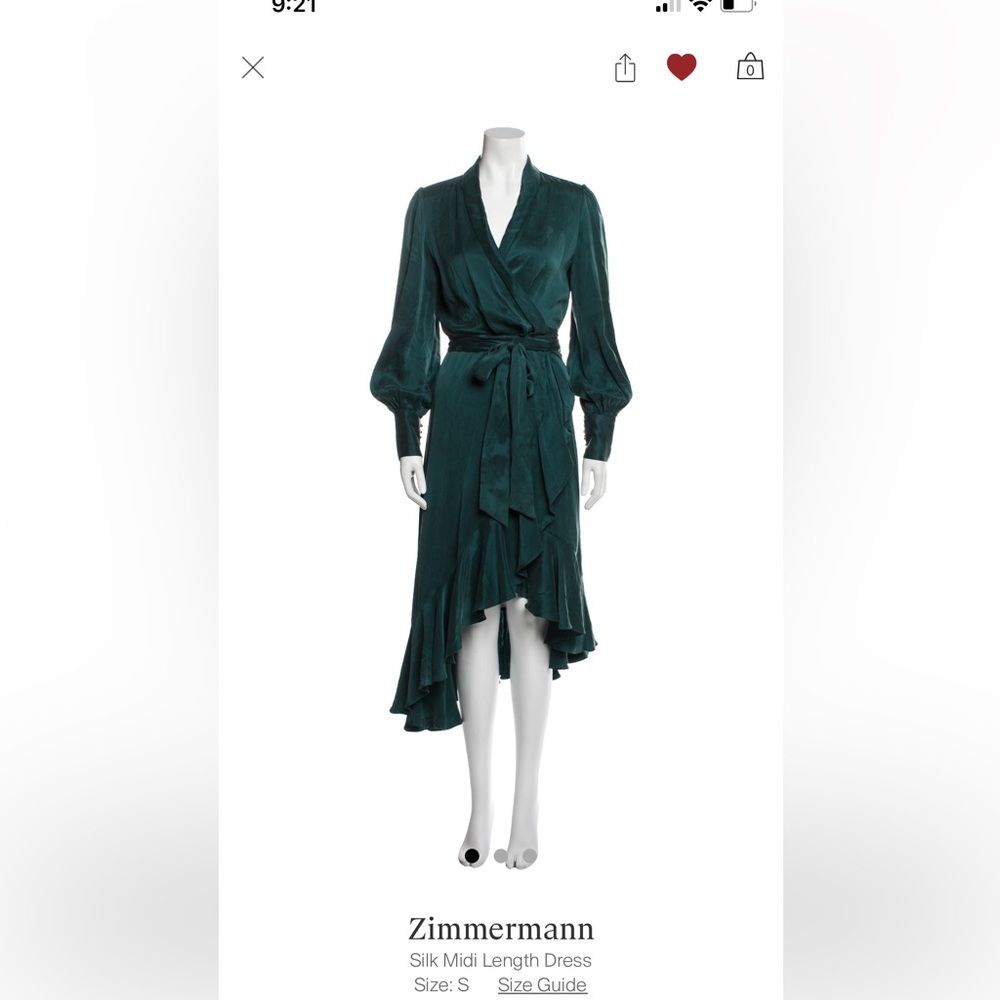 Zimmermann Green Dress